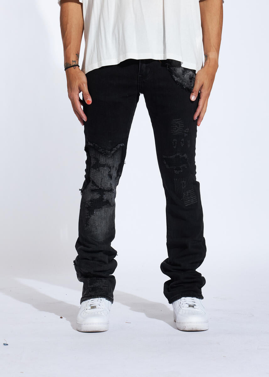 Crysp Denim Arch Flare Pant