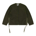 Green Shippo Quilted Lining Jacket Olive