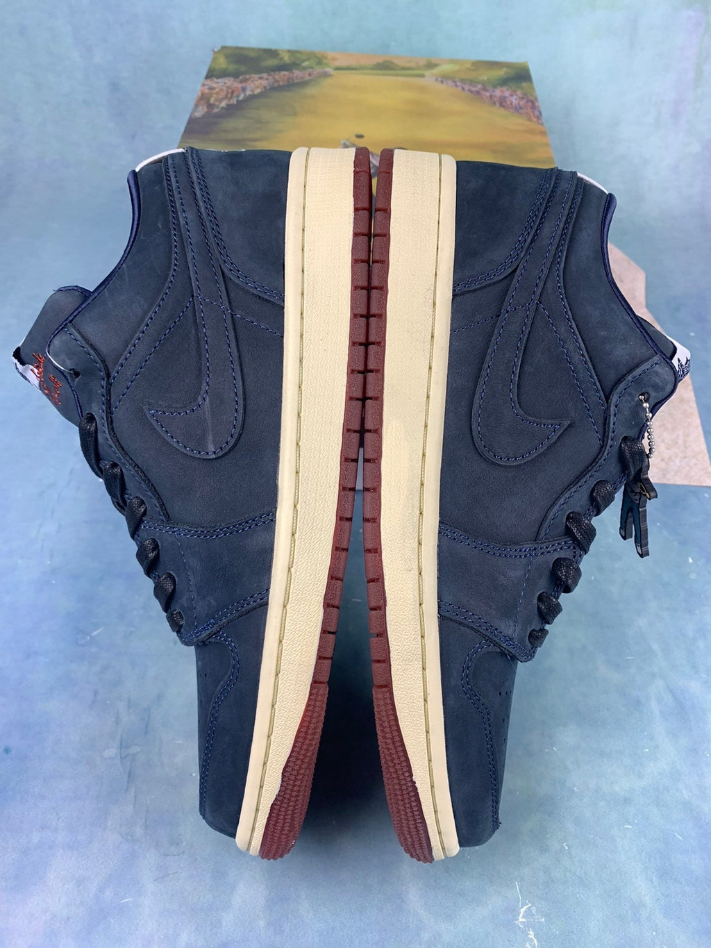 Air Jordan 1 Low Golf Black/Blue Unisex Sneakers DV1759-448