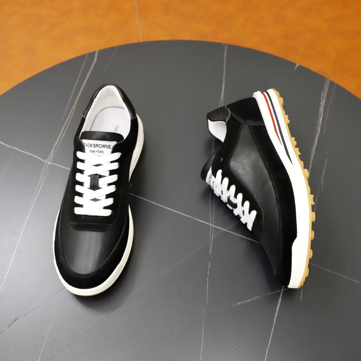 Premium Leather Sneaker — Rubber Sole Edition