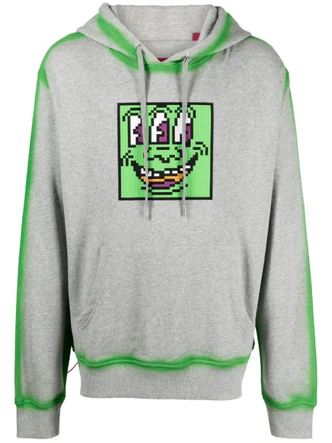 Mostly Heard Rarely Seen 8-Bit Triple The Eyes graphic-print cotton hoodie