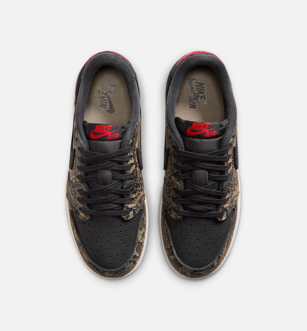 Air Jordan 1 Retro Low OG Laser Grade School – Black/Varsity Red/Summit White