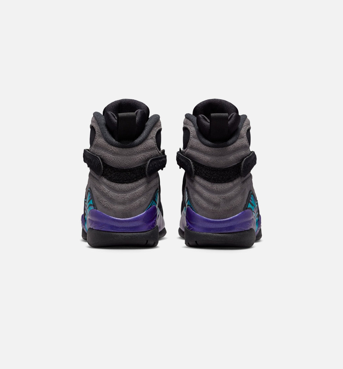 Air Jordan 8 Retro Aqua Grade School Lifestyle Shoe - Black/Bright Concord/Multi Color
