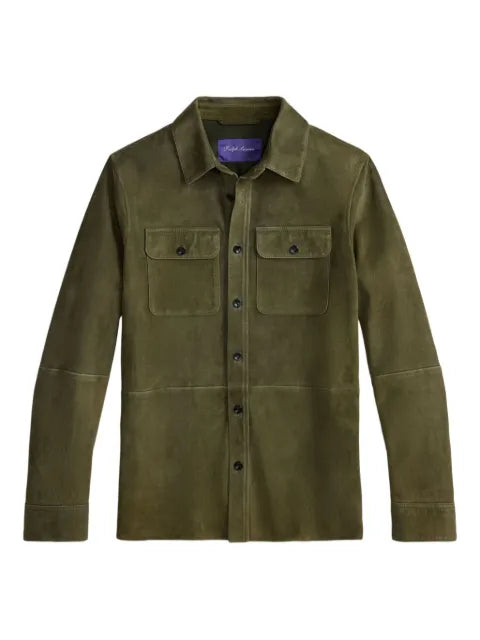 Ralph Lauren Purple Label suede button-fastening shirt jacket
