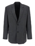 Balenciaga single-breasted pinstripe blazer