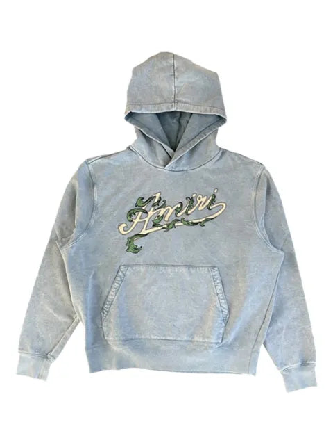 AMIRI logo-print filigree-detail hoodie