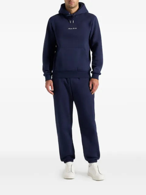 Manière De Voir JS004 in navy Signature regular-fit hoodie