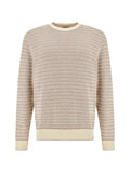 Paul & Shark bouclé striped crew-neck sweater