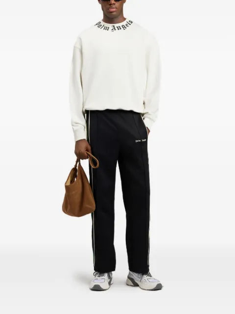 Palm Angels neck logo sweatshirt