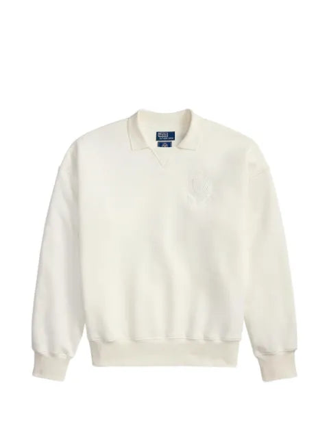 Polo Ralph Lauren tennis crest collared sweatshirt