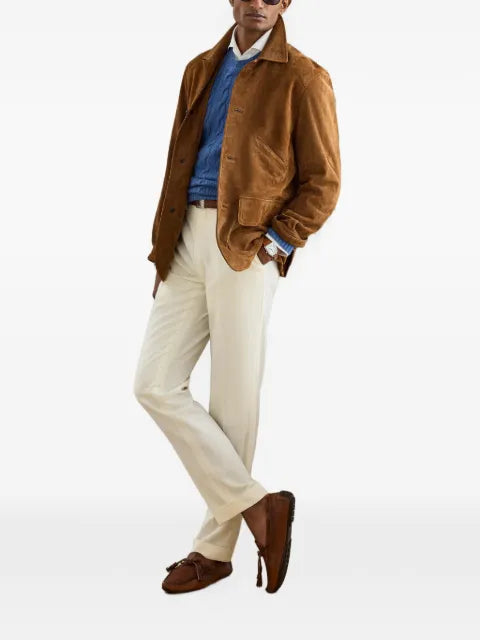 Ralph Lauren Purple Label Hand utility suede jacket