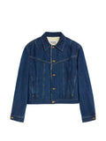 Jil Sander fleece-lined denim jacket