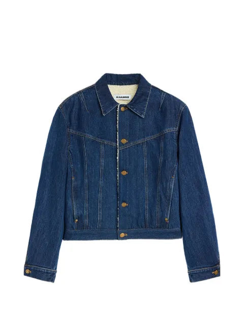Jil Sander fleece-lined denim jacket