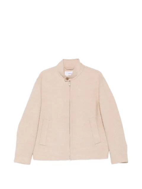 Lardini high-neck zip-up jacket