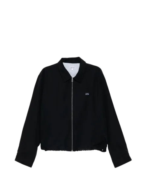 LOEWE zip-up jacket in technical cotton