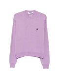MSGM logo-embroidered crew-neck sweater