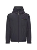 Moncler Austerin hooded logo-patch jacket
