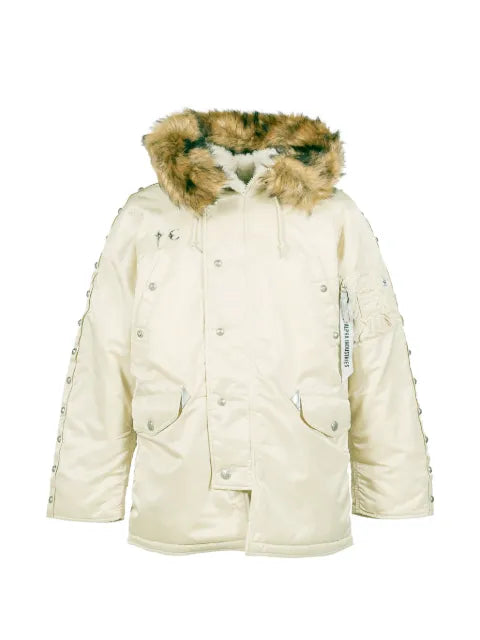 THUG CLUB × Alpha Industries N-3B rivet-embellished padded jacket