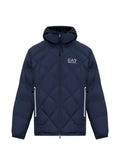 Ea7 Emporio Armani quilted hooded jacket