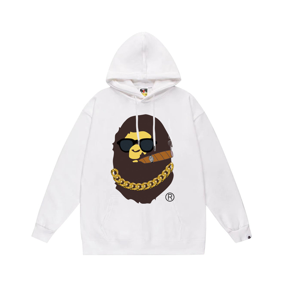 Bape Desert Camo Multi‑Print Ape Head Oversized Hoodie Streetwear