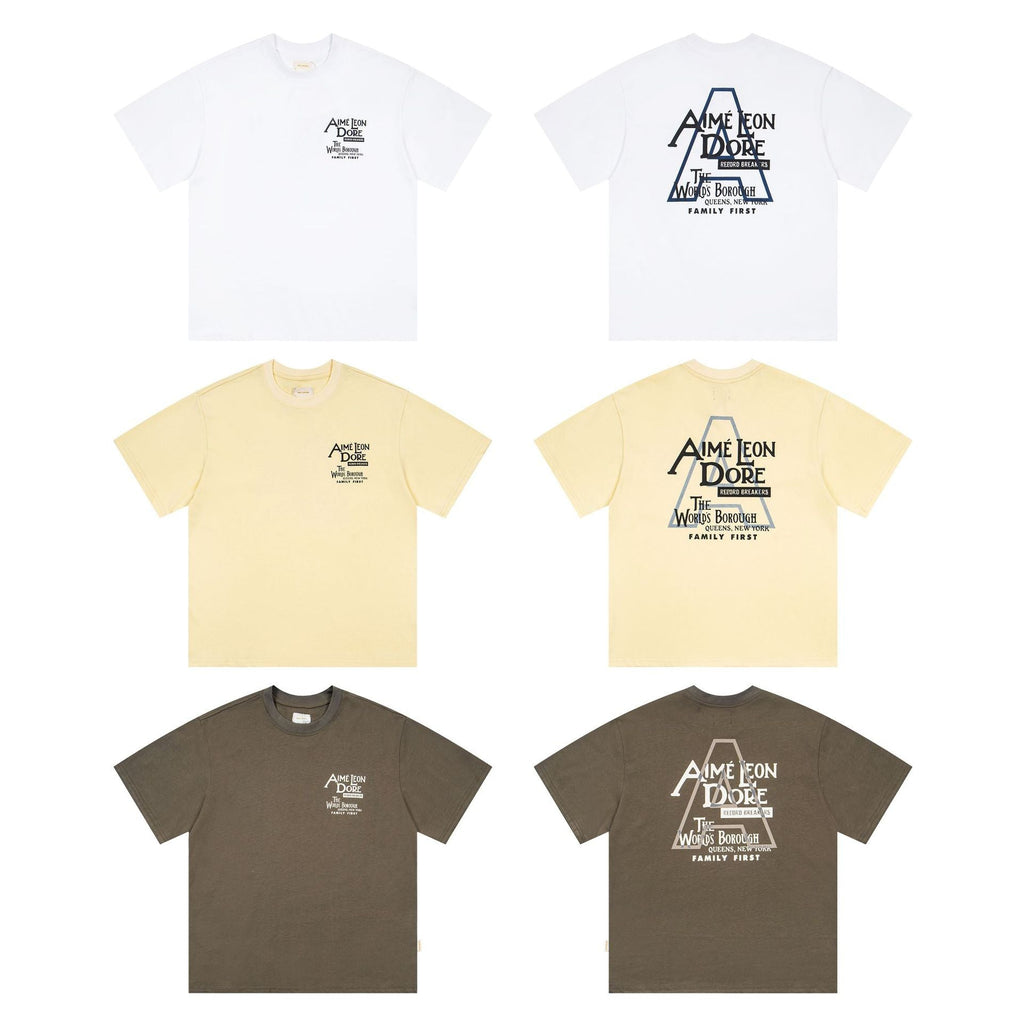 Aime Leon Dore Letter Graphic Short Sleeve Crew Neck T-Shirt