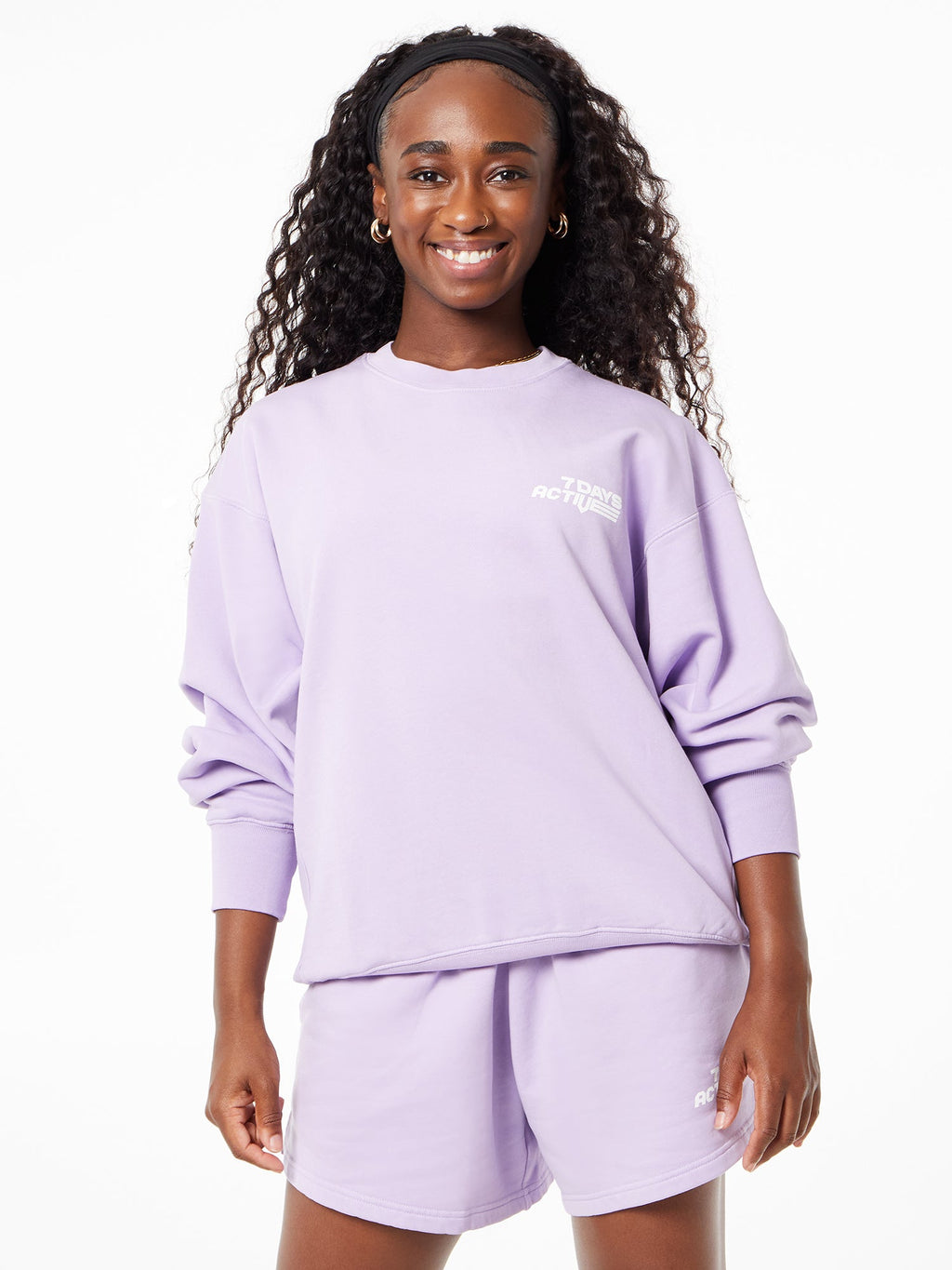Monday Crew Neck Purple Rose