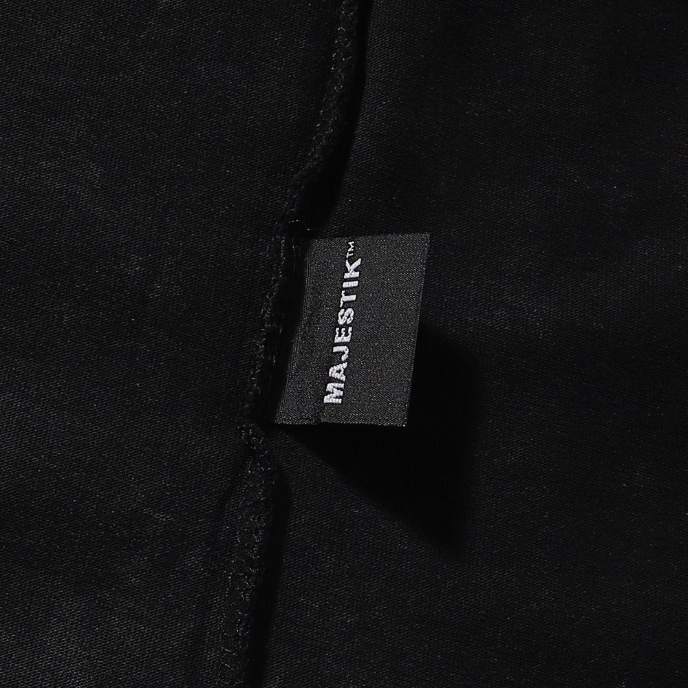 MAJESTIK Bulldog Rhinestone Graphic Cropped T-Shirt
