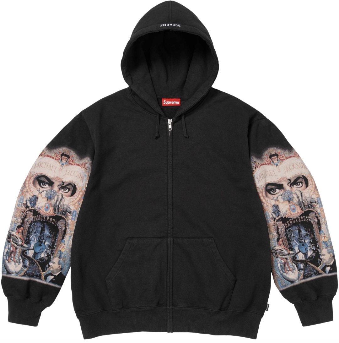 Supreme Graphic Sleeve Zip Hoodie