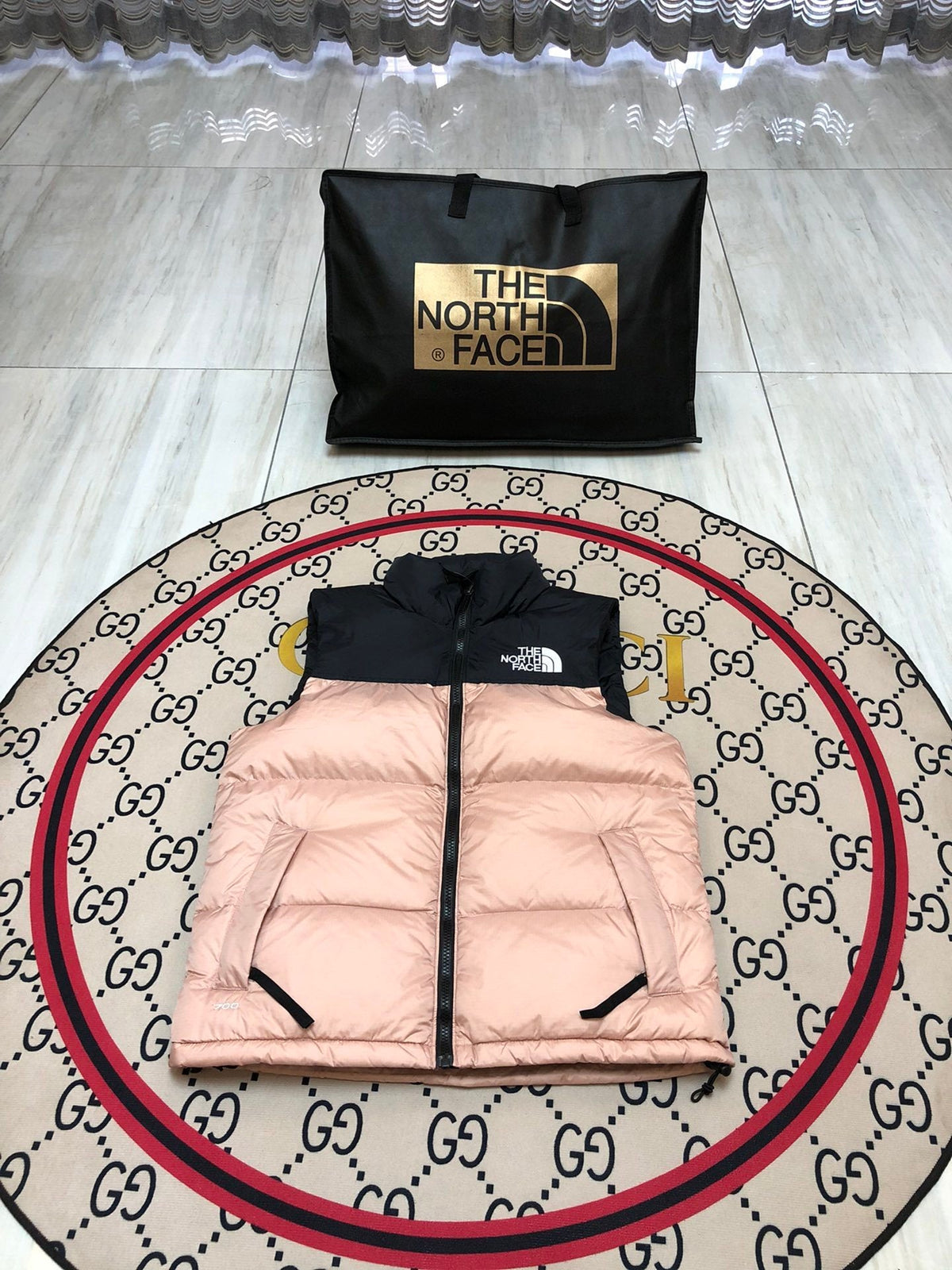The North Face Pink/Black 1996 Retro Nuptse Down Vest