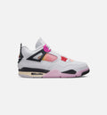 Air Jordan 4 Retro Comic Men's Sneakers - Off White/Fire Pink/Anthracite