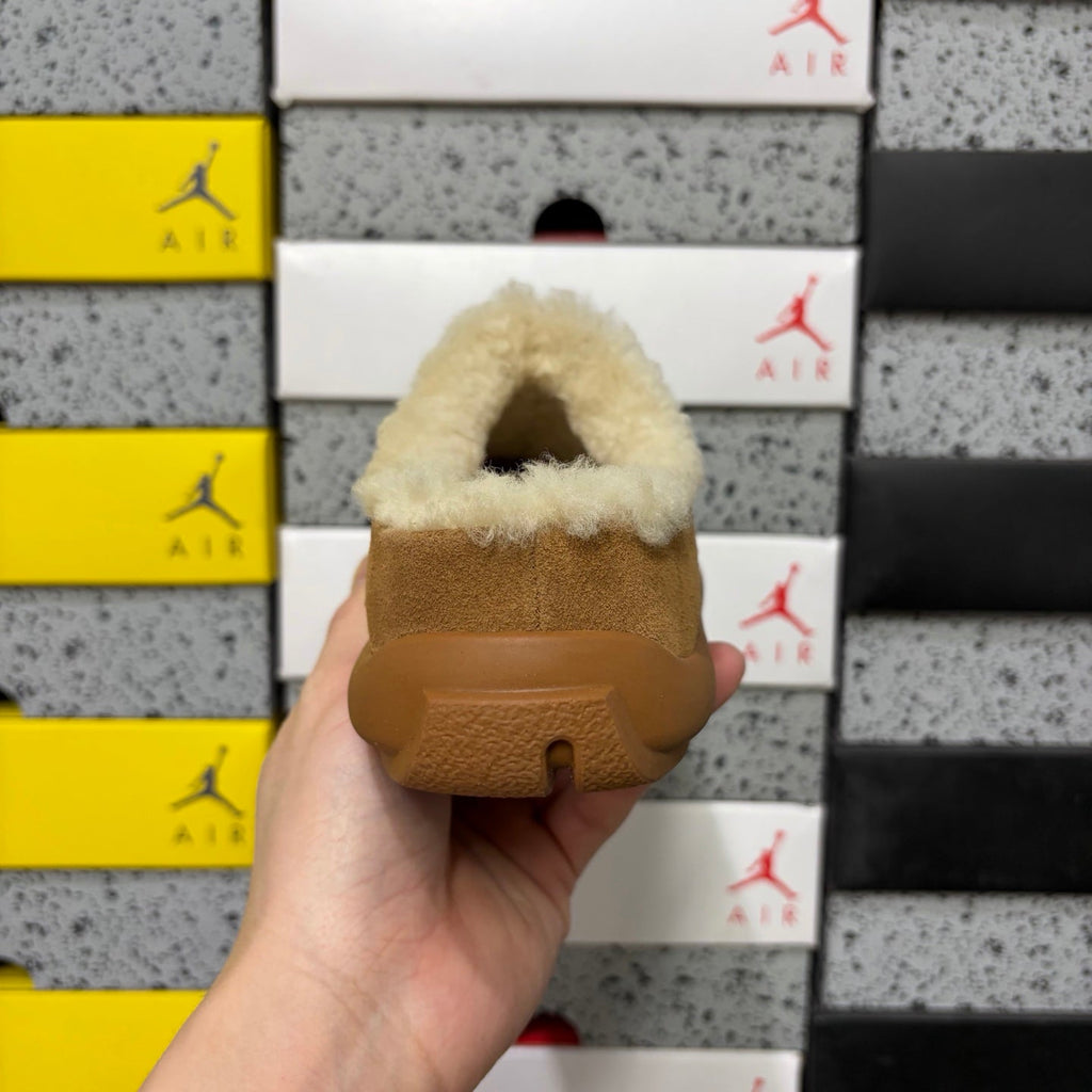 UGG Tasman Slipper – Unisex Wool-Lined Suede Moccasin in Chestnut