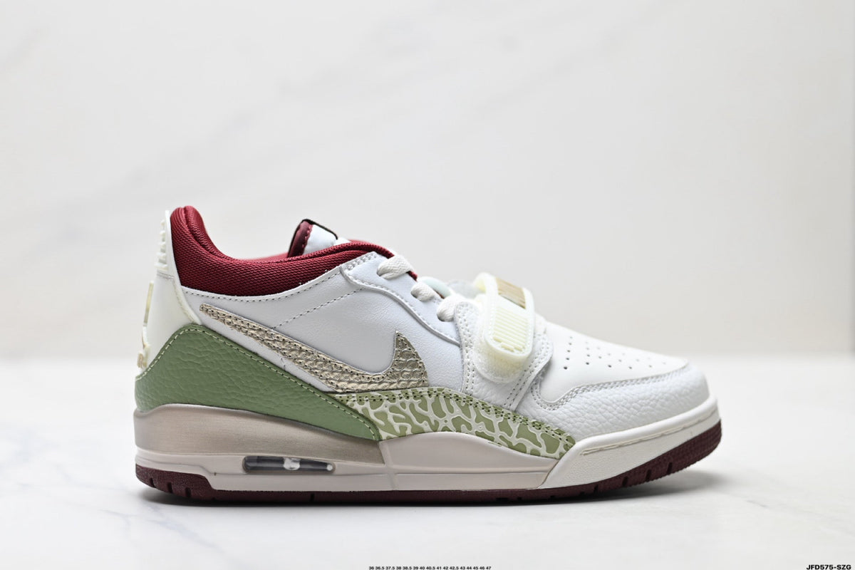 Jordan Legacy 312 Low White Olive Green Sneakers