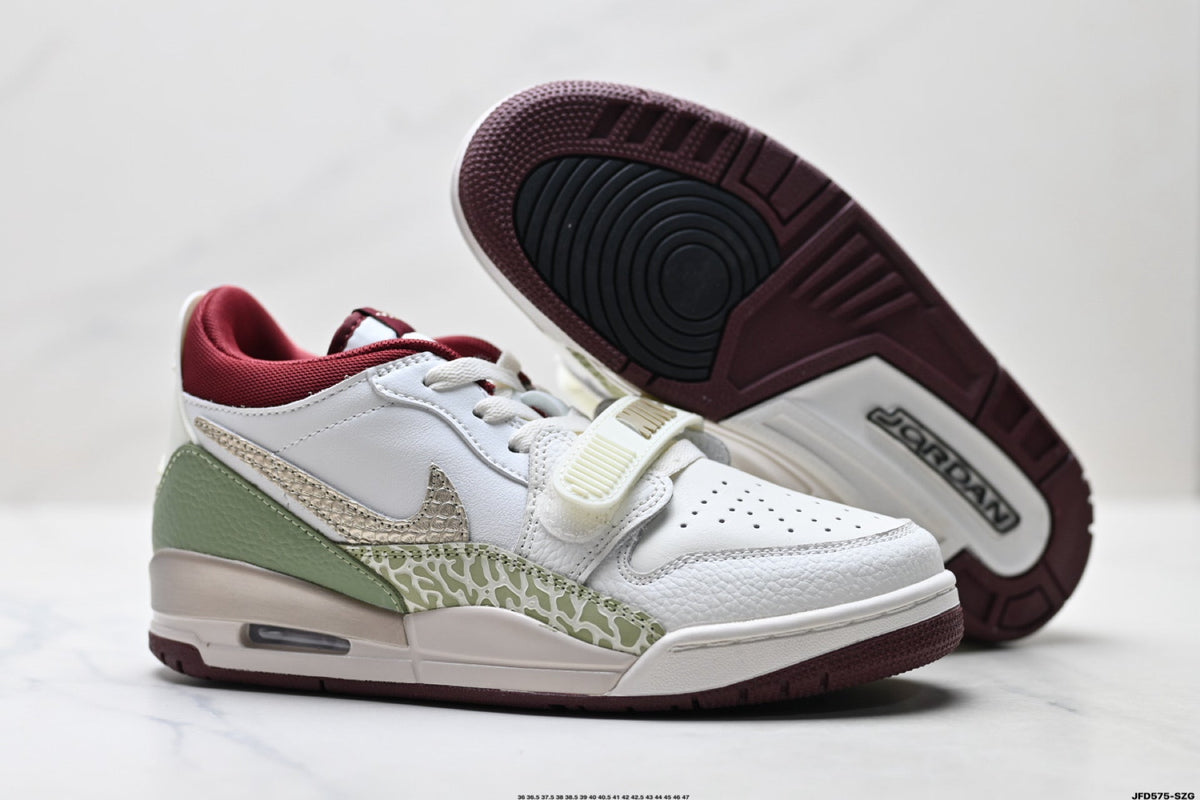 Jordan Legacy 312 Low White Olive Green Sneakers