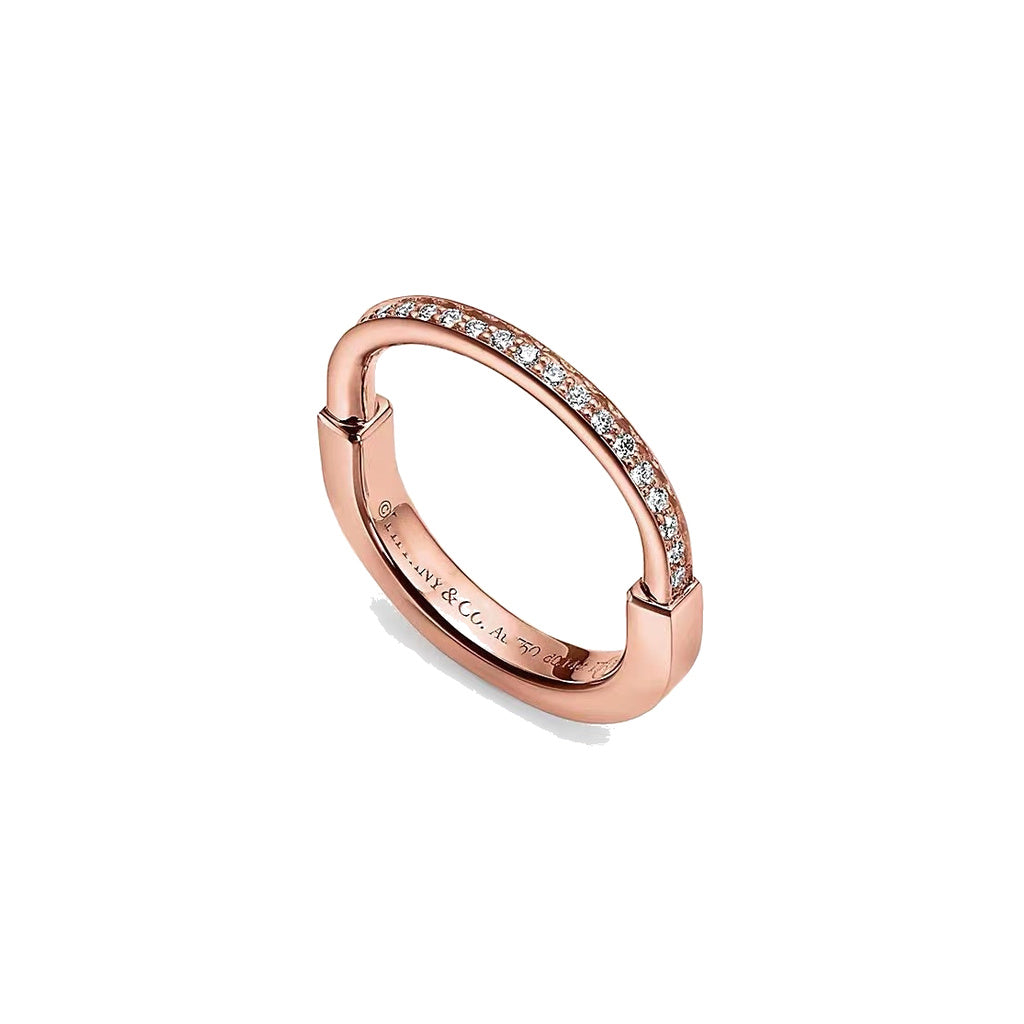 Tiffany Style Lock 18K Gold-Plated Ring