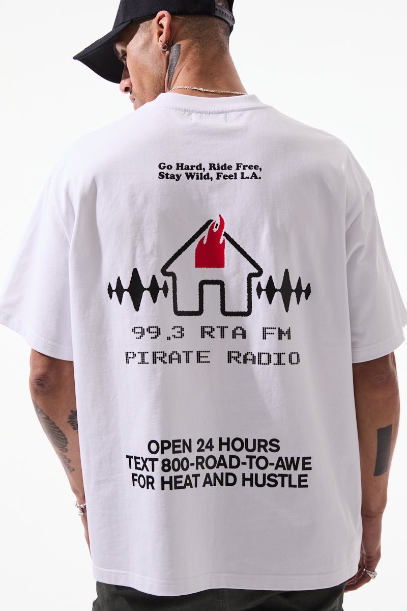 RTA White Radio House Colin Tee