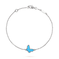 Van Cleef & Arpels BUTTERFLY TURQUOISE SILVER BRACELET
