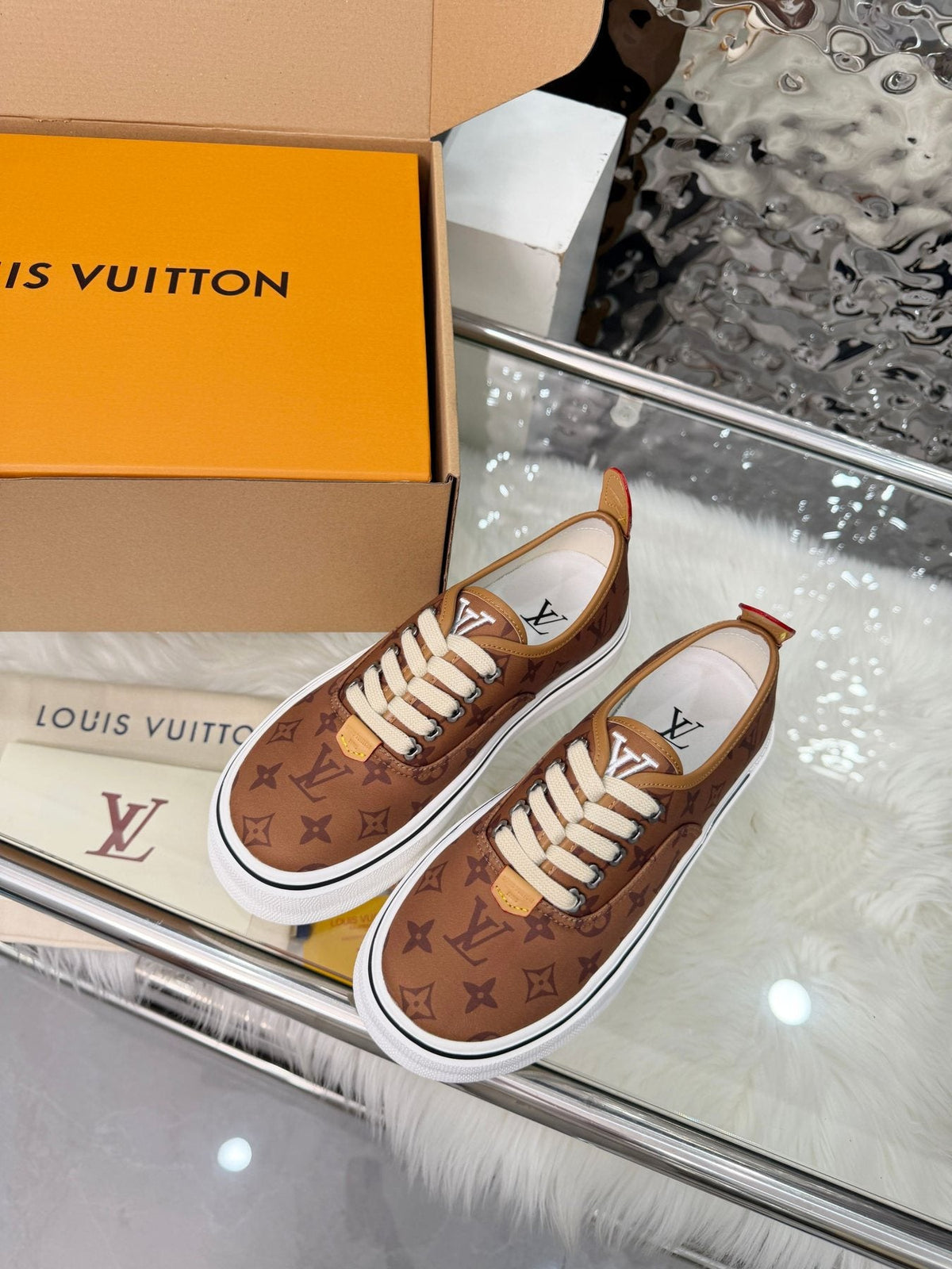 Louis Vuitton Brown Monogram Low-Top Sneakers