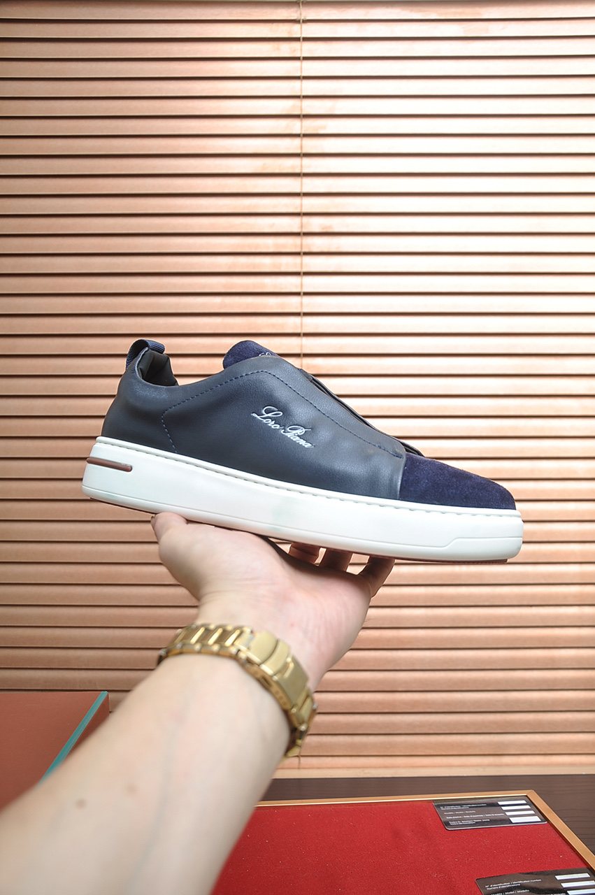 Loro Piana Low-Top Slip-On Sneakers