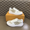 Louis Vuitton Men's Monogram Panel Low-Top Sneakers - Rounded Toe