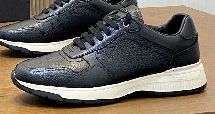 Zilli Men's Stitched Leather Sneakers